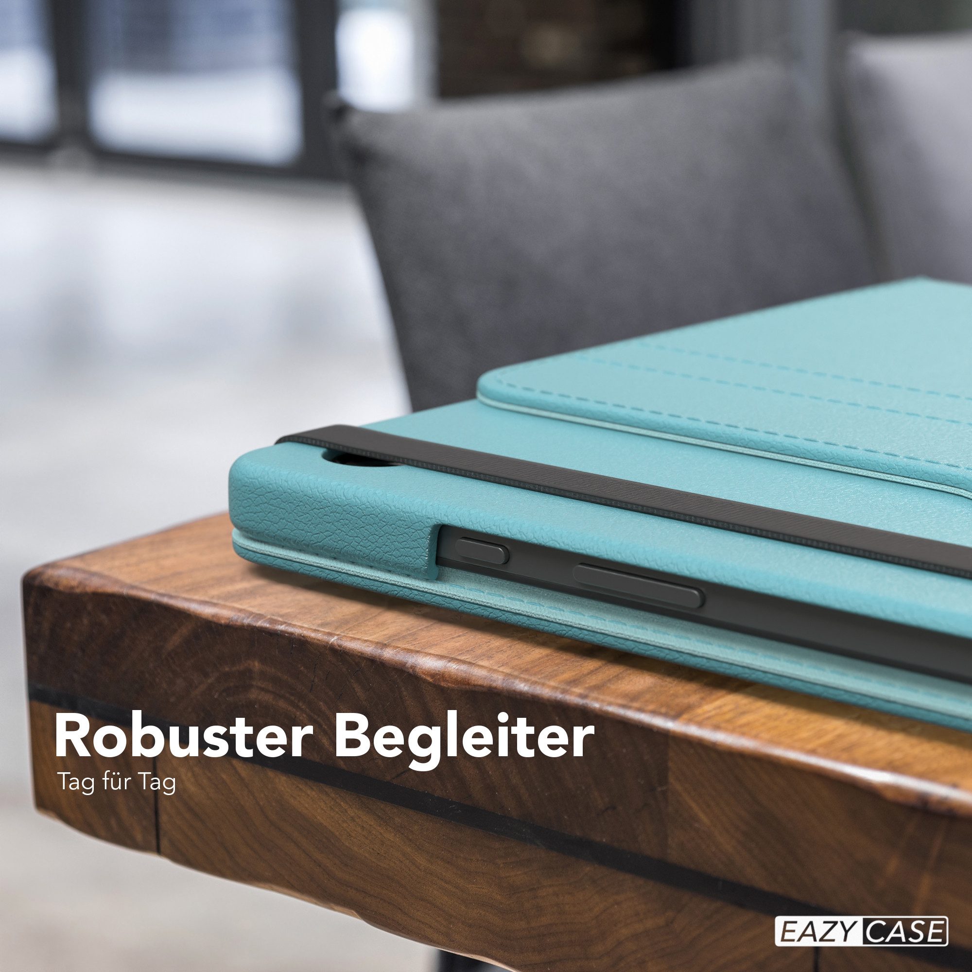EAZY CASE Tablet-Hülle Rotation Case für Galaxy Tab A9 Plus Rotationcase 11 Zoll, Schutzasche für Tablets Flipcase Hülle Kratzschutz Displayschutz Blau