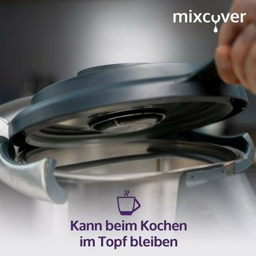 Mixcover Küchenmaschinen-Adapter mixcover Deckelhalter und Abstreifhilfe kompatibel mit Vorwerk Thermomix TM6 TM5 TM31