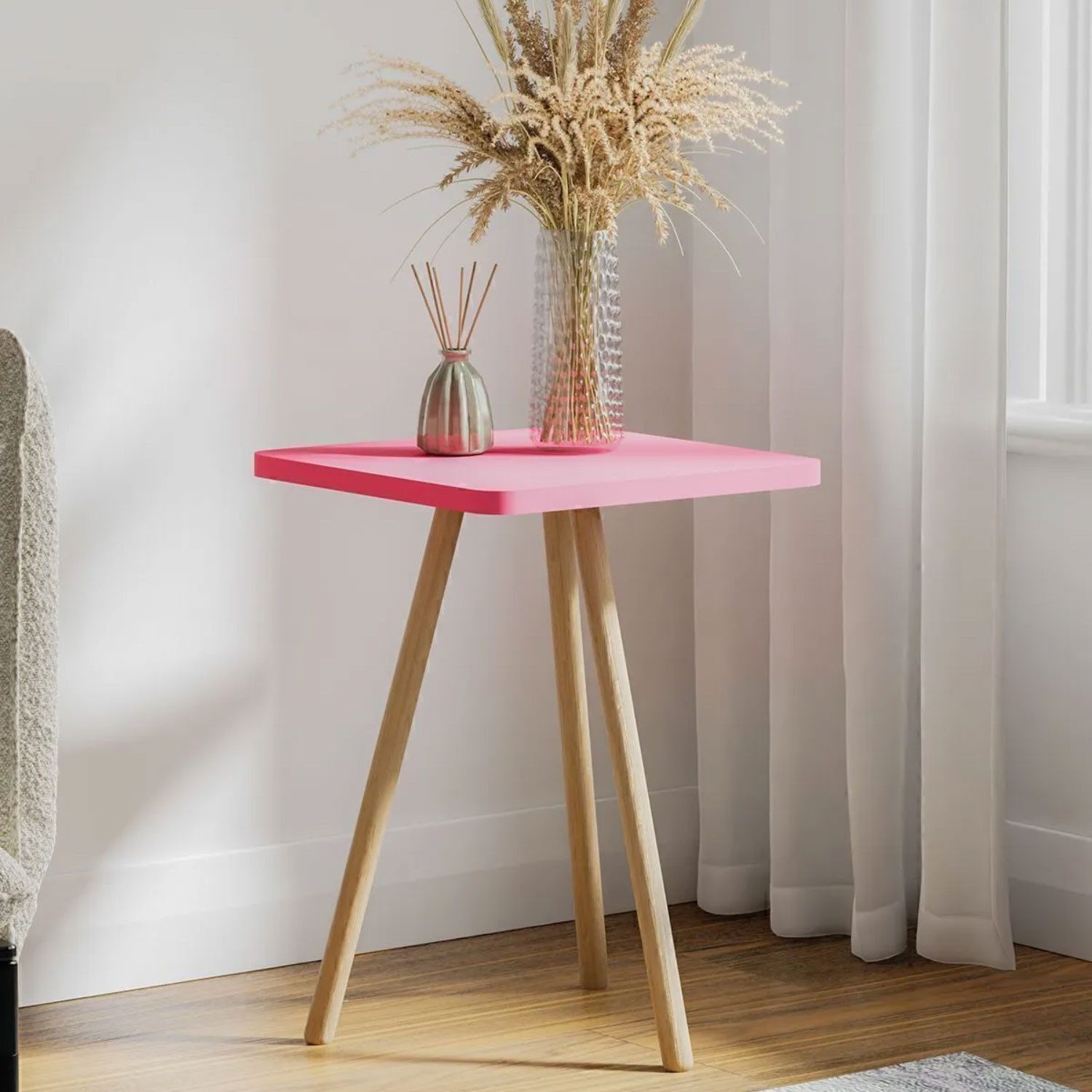 Jungengel Beistelltisch Beistelltisch 34x34x45 cm in 9 Farben – Dreibein mo günstig online kaufen