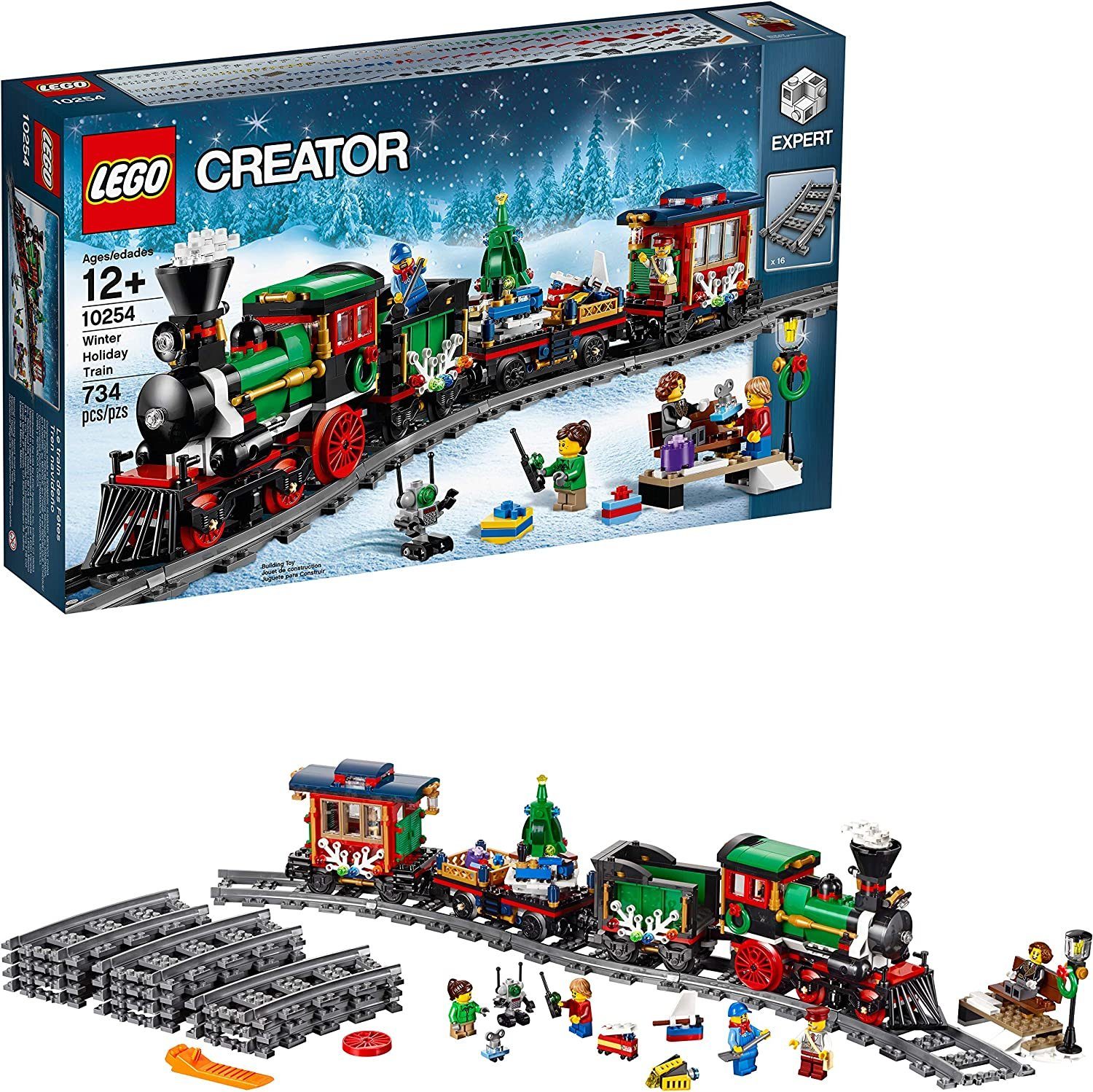 LEGO® Creator Expert 10254 - Festlicher Weihnachtszug Spielbausteine, (734 St)