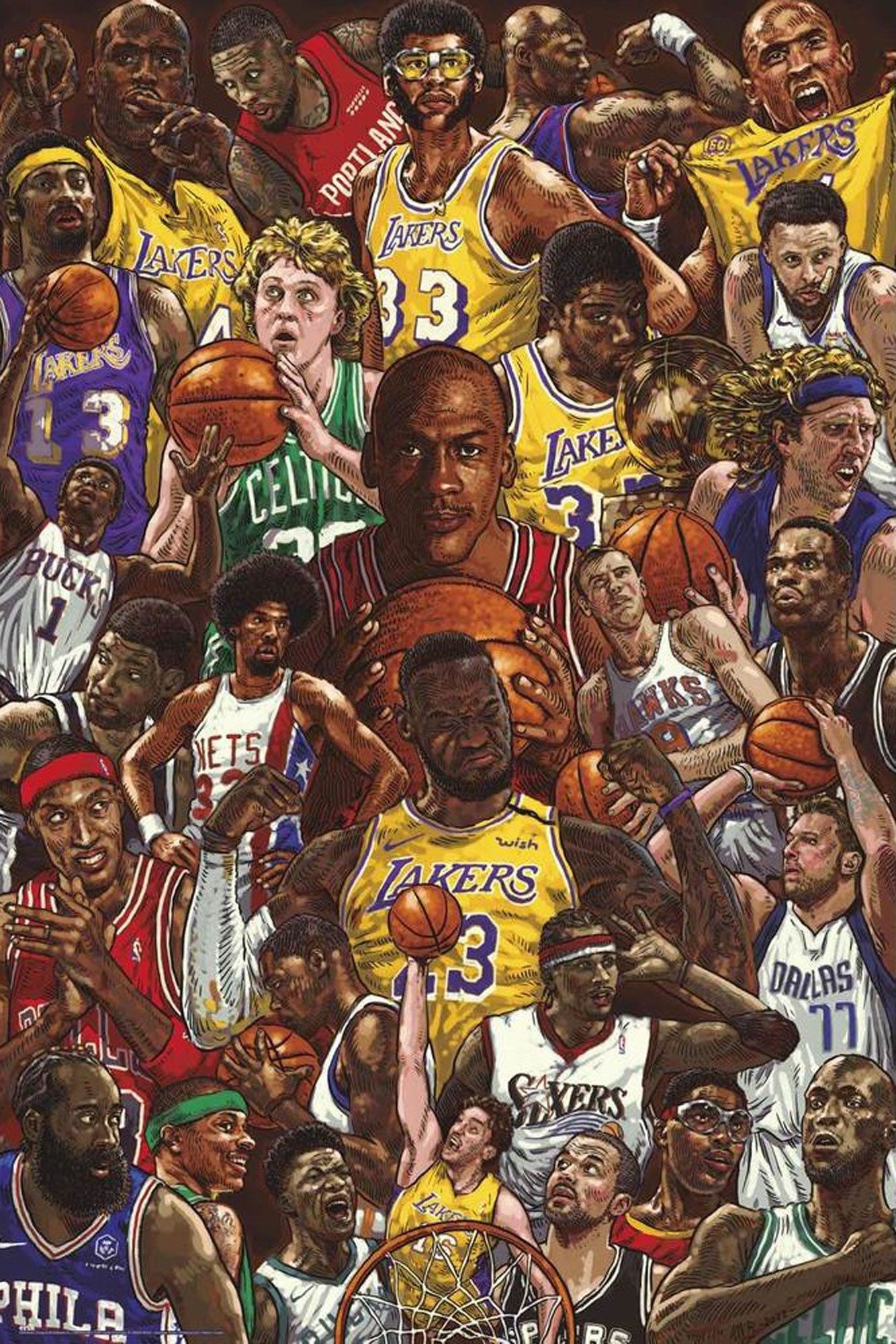 Poster Basketball - Poster - Superstars
