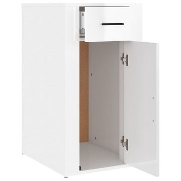 vidaXL Aktenschrank Büroschrank Hochglanz-Weiß 40x49x75 cm Spanplatte Beistelltisch Aktens