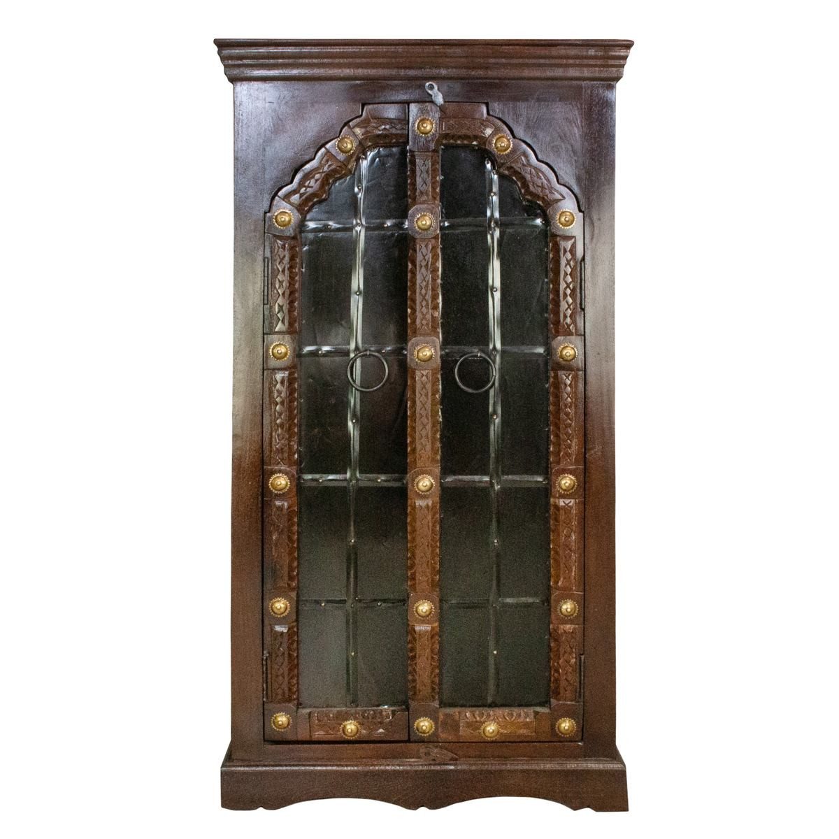 Oriental Galerie Mehrzweckschrank Indischer Schrank Antik Braun Schwarz Otis 130 cm