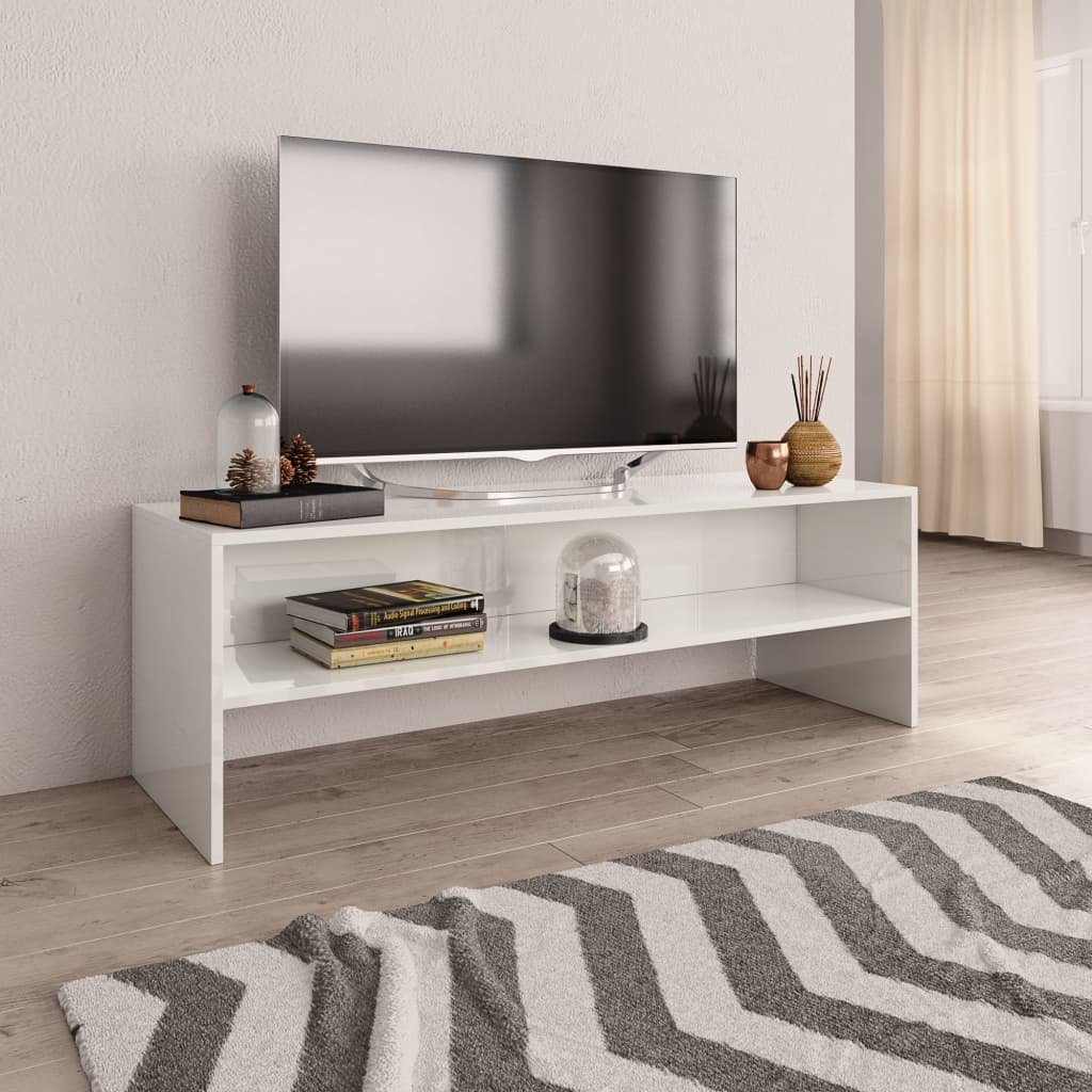 furnicato TV-Schrank Hochglanz-Weiß 120x40x40 cm Holzwerkstoff | TV-Schränke