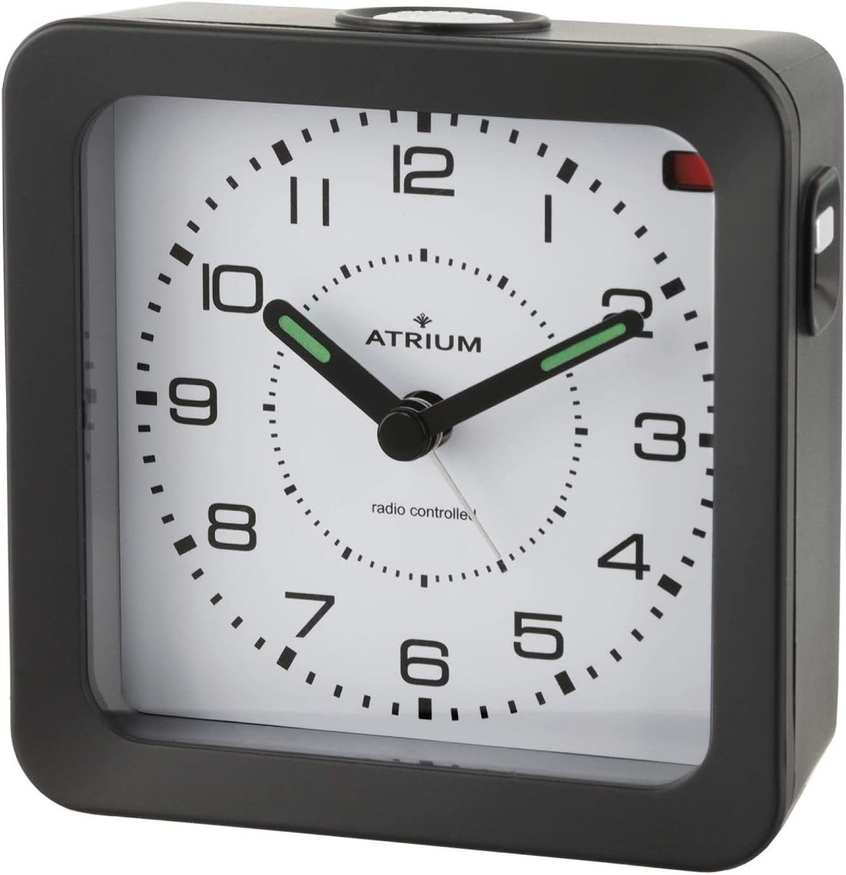 Atrium Funkwecker A660 Analog Quarz ohne Ticken Licht Snooze Leuchtzeiger