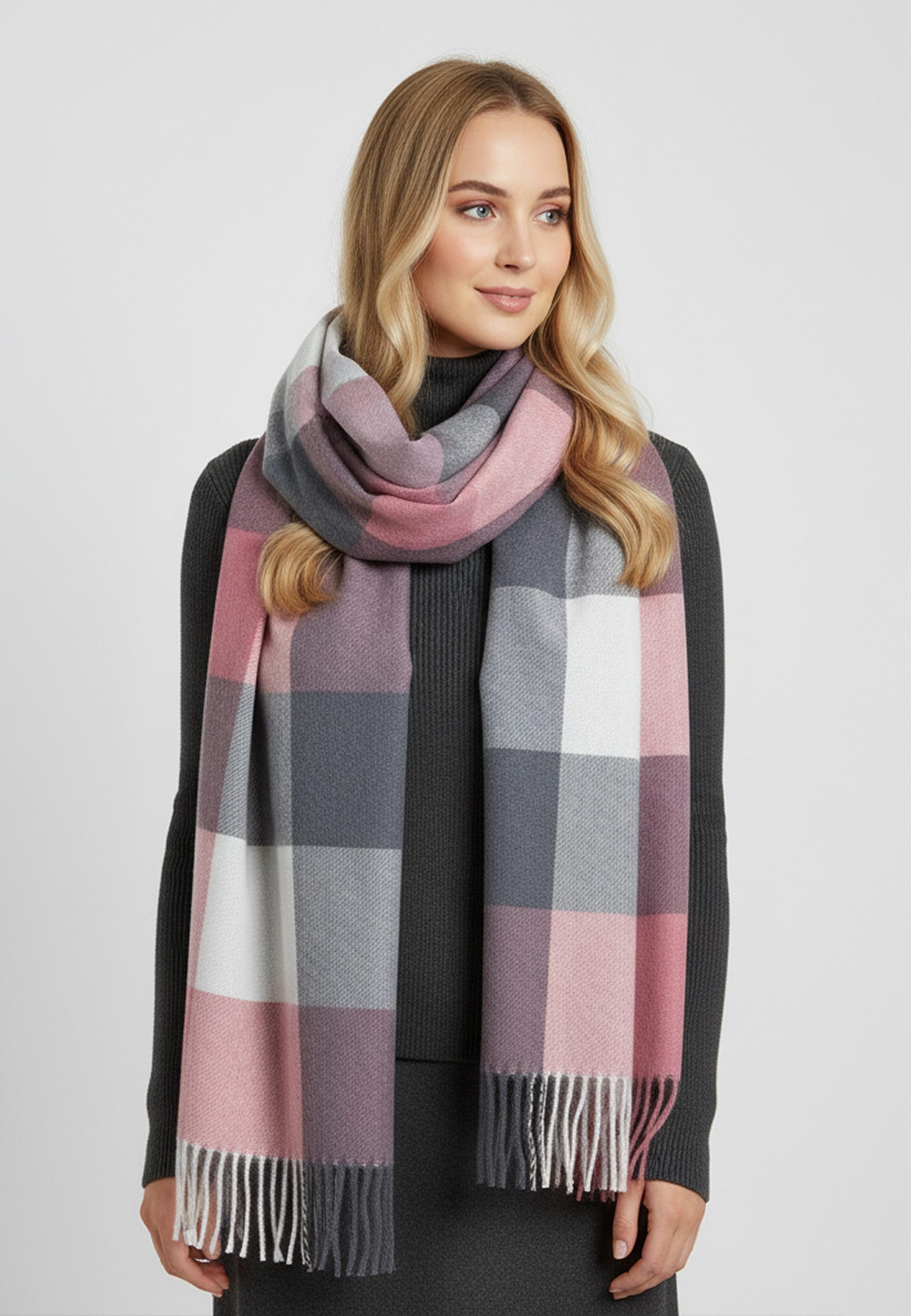 Faera Modeschal Eleganter Schal mit Muster - Leichter Stoff - Herbstmode, ( günstig online kaufen