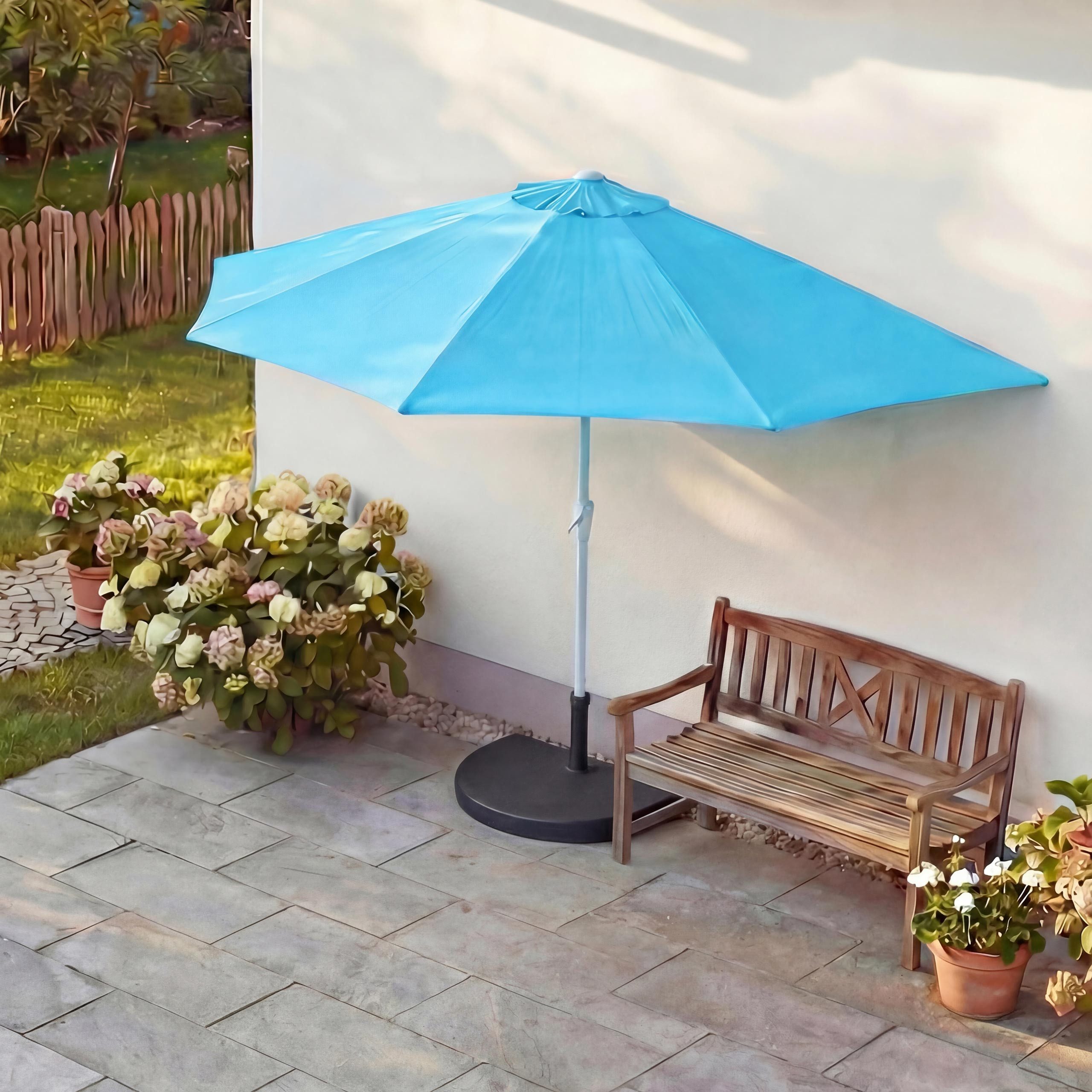 MCW Balkonschirm Lorca-300, LxB: 285x135 cm, Optional mit Schirmständer, witterungsfest Platzsparend faltbar