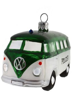 Hamburger Weihnachtskontor Christbaumschmuck VW-Bus Polizei, Dekohänger - mundgeblasen - handdekoriert