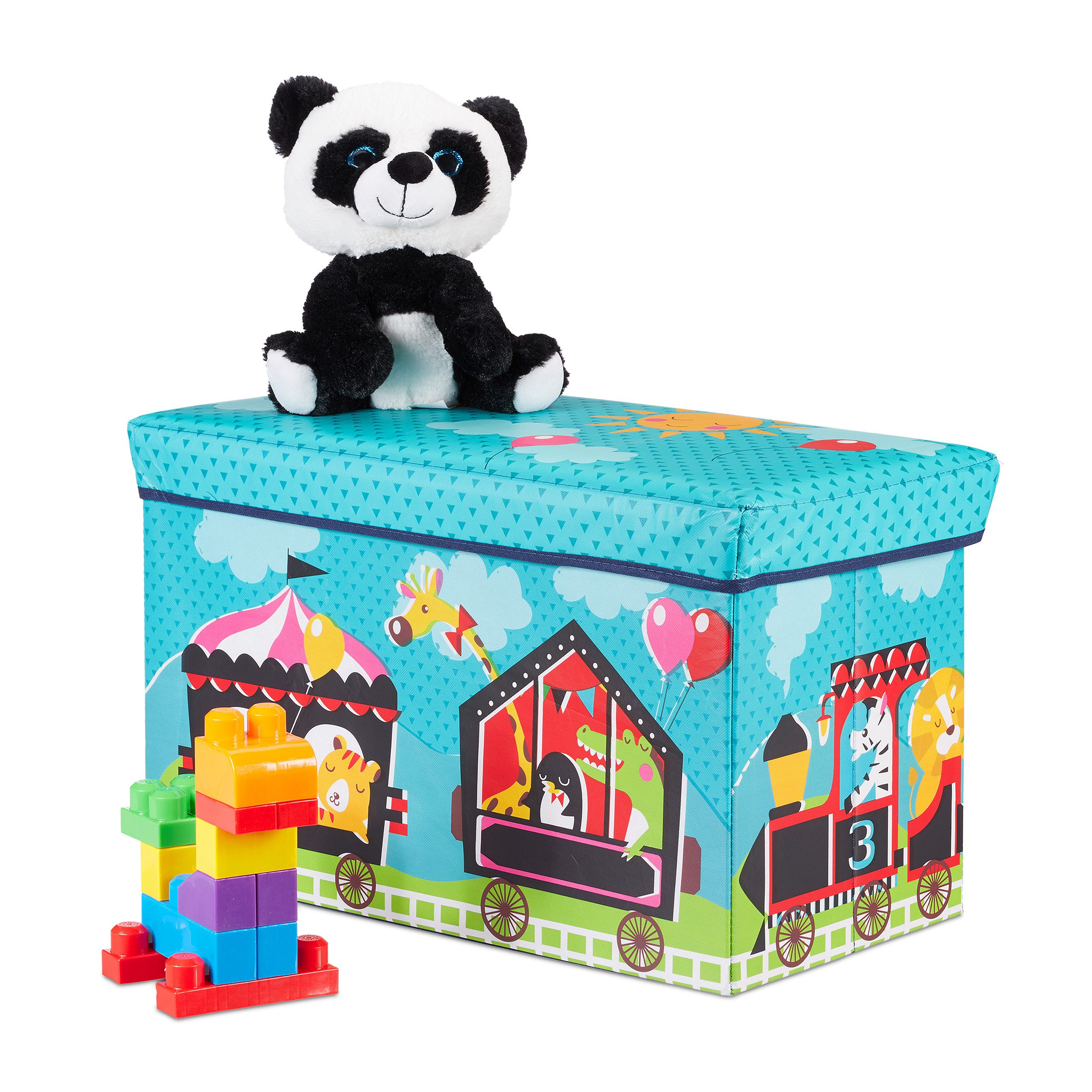 relaxdays Sitzhocker Sitzbox für Kinder, Circus günstig online kaufen