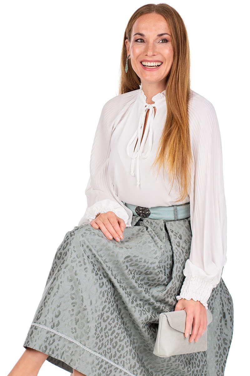 Hangowear Trachtenbluse Trachtenbluse - YVETTE - weiß