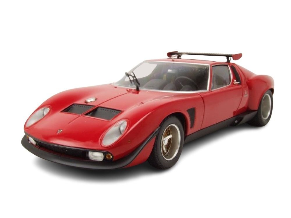 Kyosho Modellauto Lamborghini Miura SVR rot, Maßstab 1:18