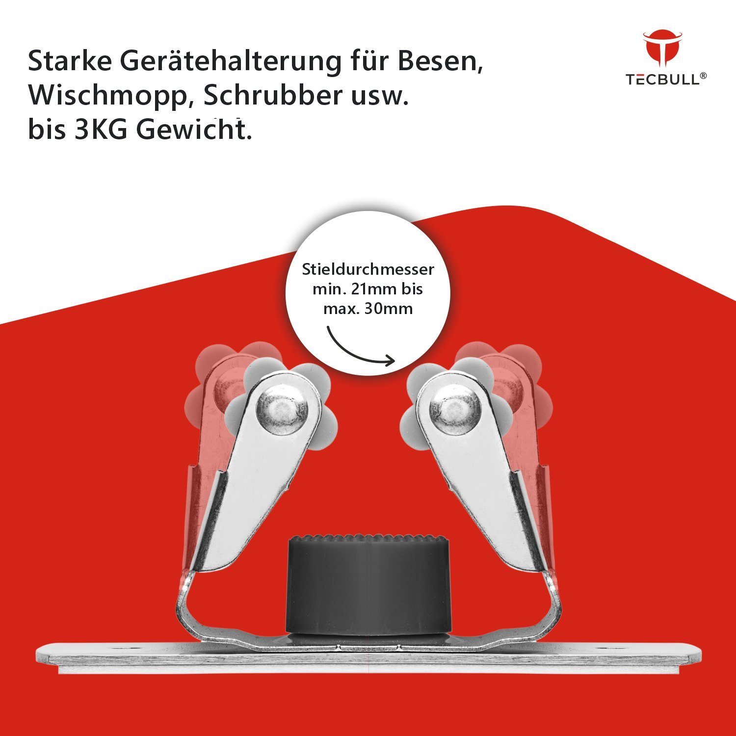 Mopphalter Mit Rädern - Praktischer Reinigungswagen Für Besen & Wischmopps