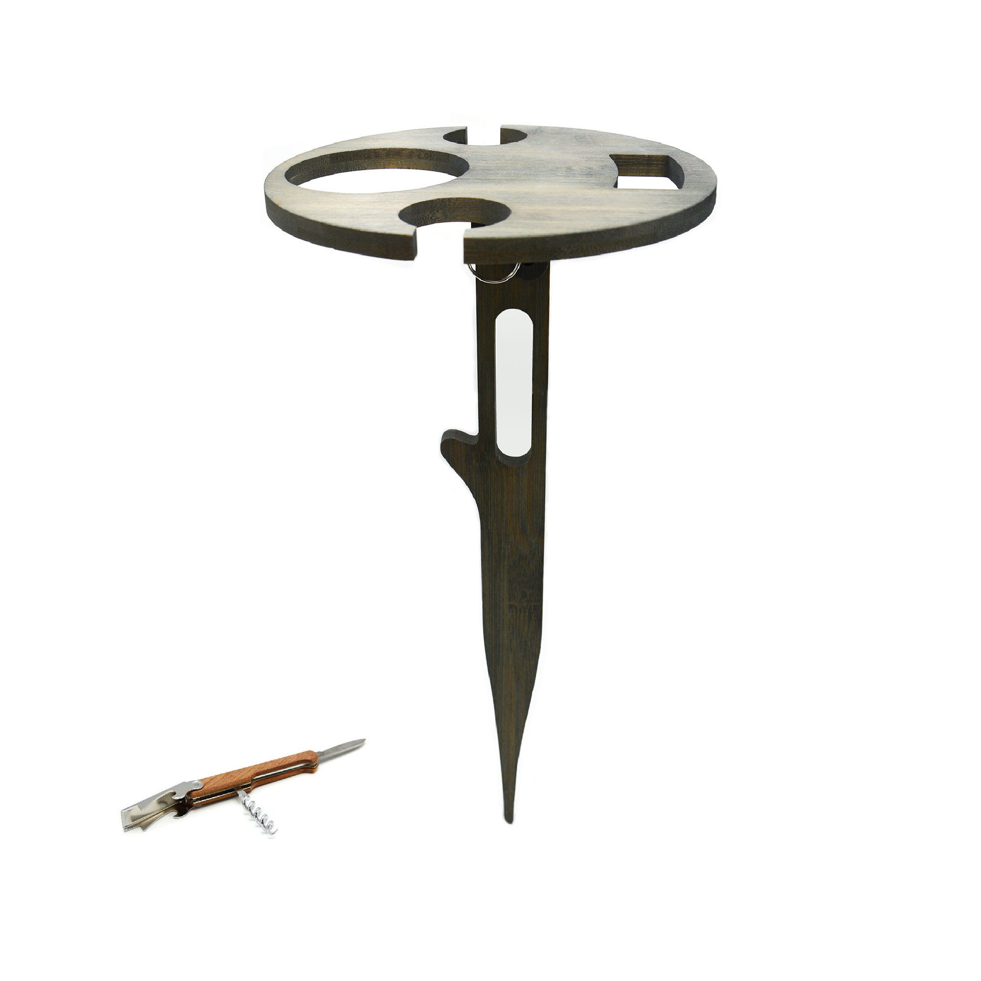 UNUS GARDEN Klapptisch Weinhalter klappbar,Weintisch aus Bambus (2-St., UNU günstig online kaufen