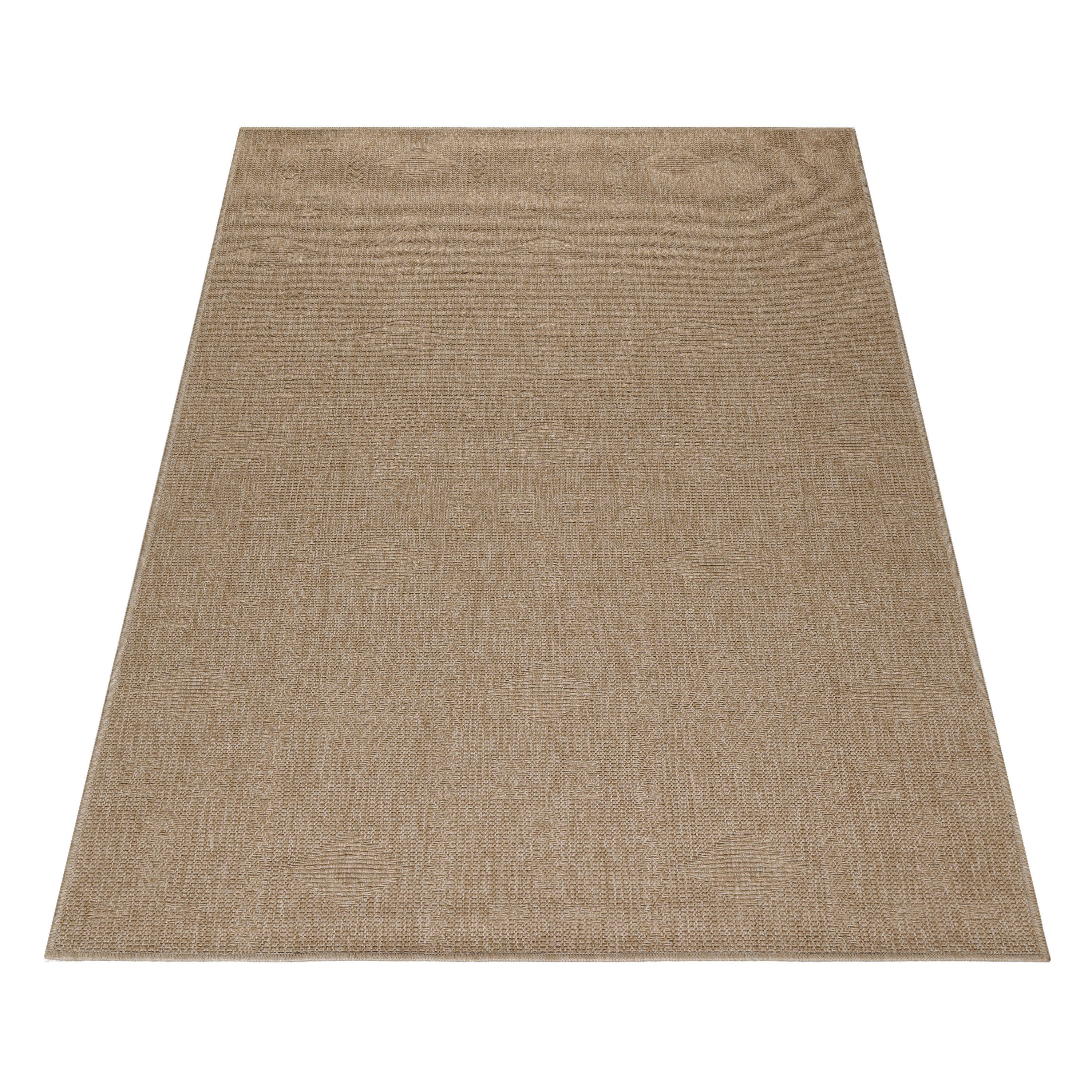 Outdoorteppich DHAKA 8711, Ayyildiz Teppiche, rechteckig, Höhe: 5 mm, Pflegeleicht / Strapazierfähig / In- und Outdoor geeignet BEIGE