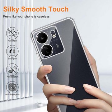 CoolGadget Handyhülle Transparent Ultra Slim Case für Xiaomi Poco C65 6,74 Zoll, Silikon Hülle Dünne Schutzhülle für Poco C65 Hülle