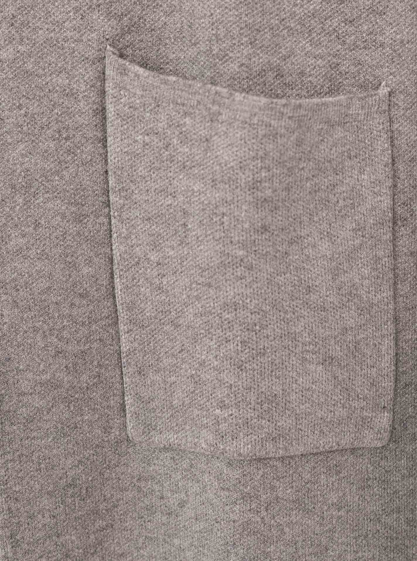 Zwillingsherz Cardigan "Jessi" mit Kragen, Langarm, aufgesetzte Taschen, ohne Verschluss, knielang – Bild 5 von 5