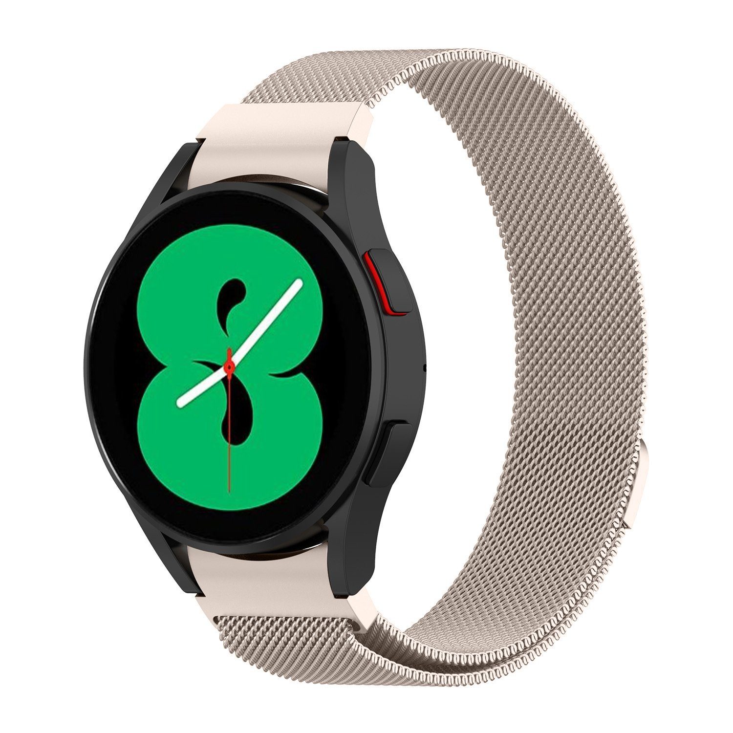 ELEKIN Smartwatch-Armband 20mm Edelstahl Strap, kompatibel mit Samsung Galaxy Watch 4 40/44mm Sternfarbe