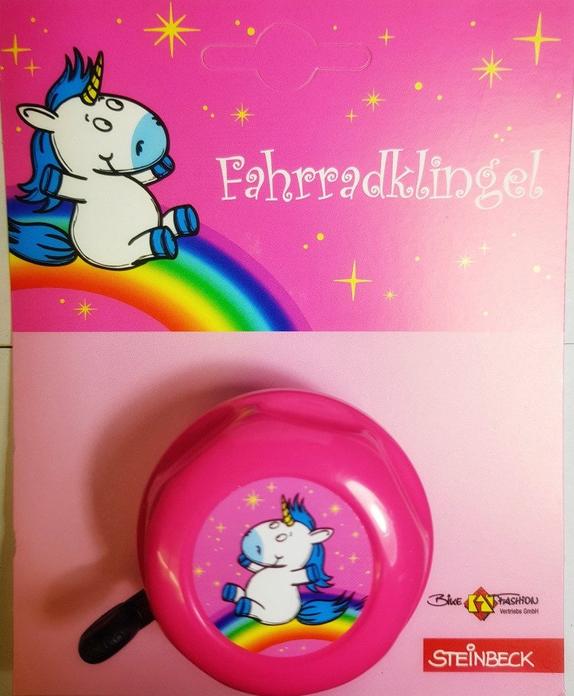 Bike Fashion Fahrradklingel ♫♫ Kinder Klingel Unicorn, Einhorn, Ø 55mm