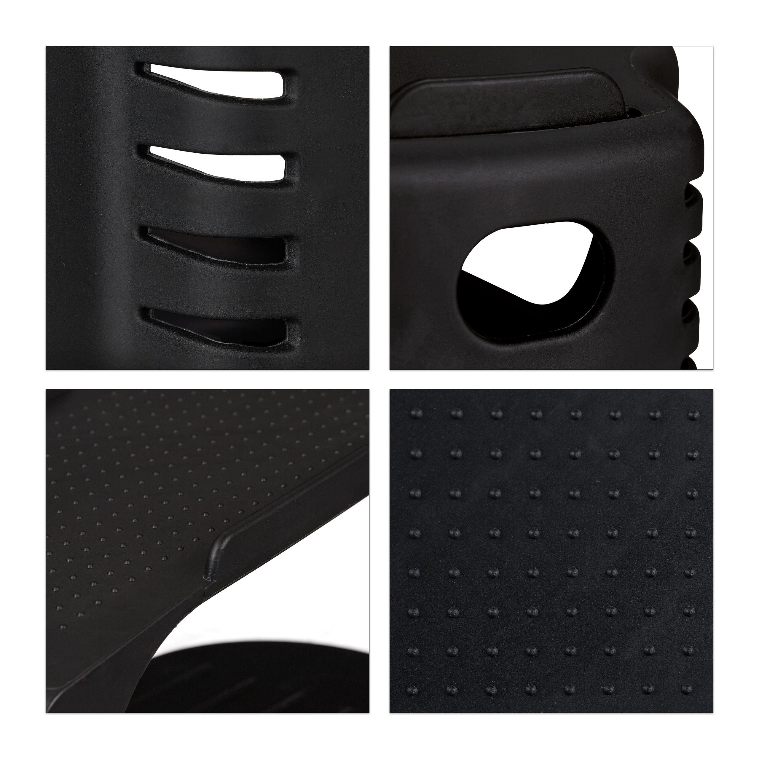 relaxdays Schuhstapler 20er Set, schwarz