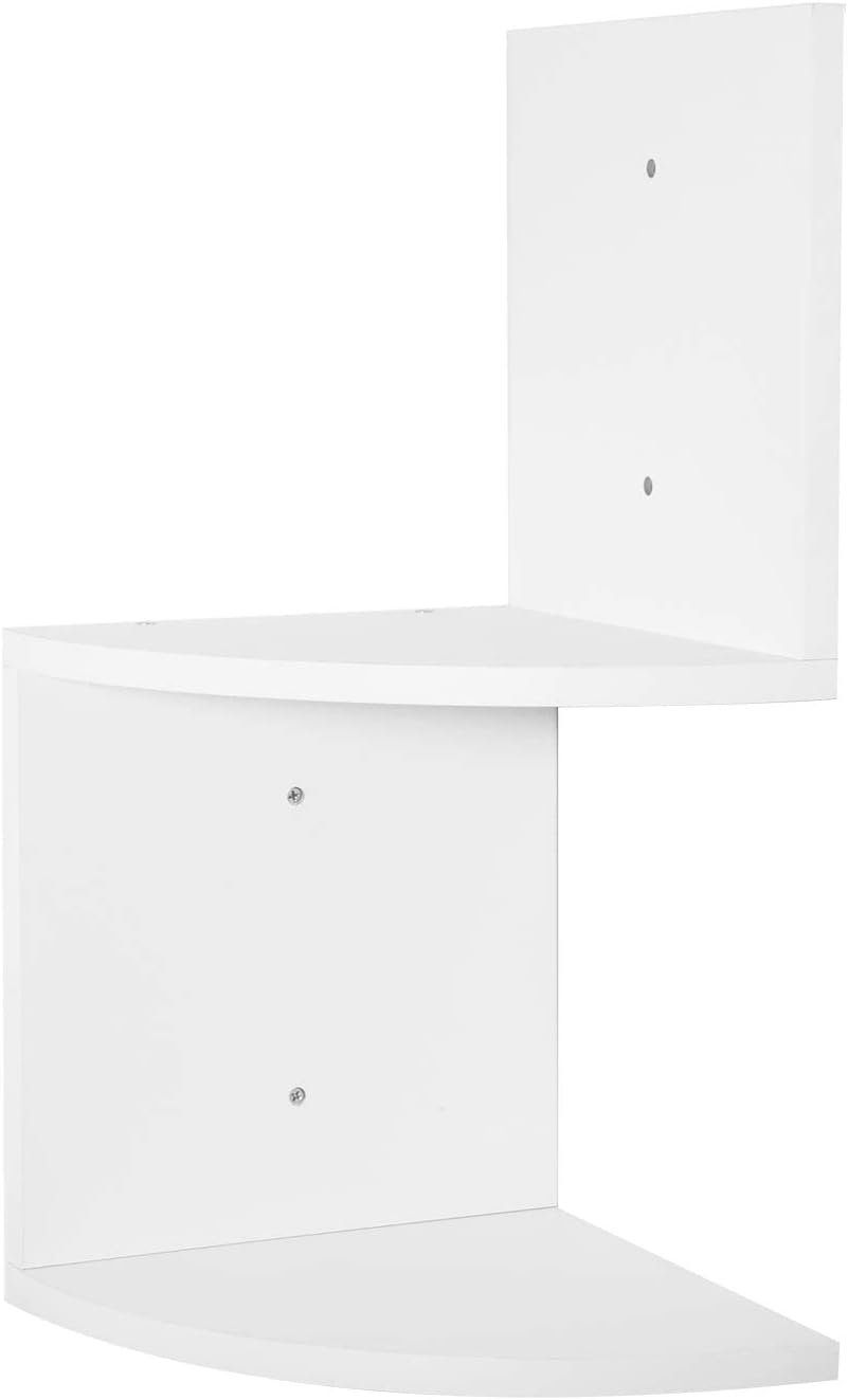 Woltu Wandregal, Eckregal CD DVD Regal Bücherregal Zickzack 2 Regalböden günstig online kaufen