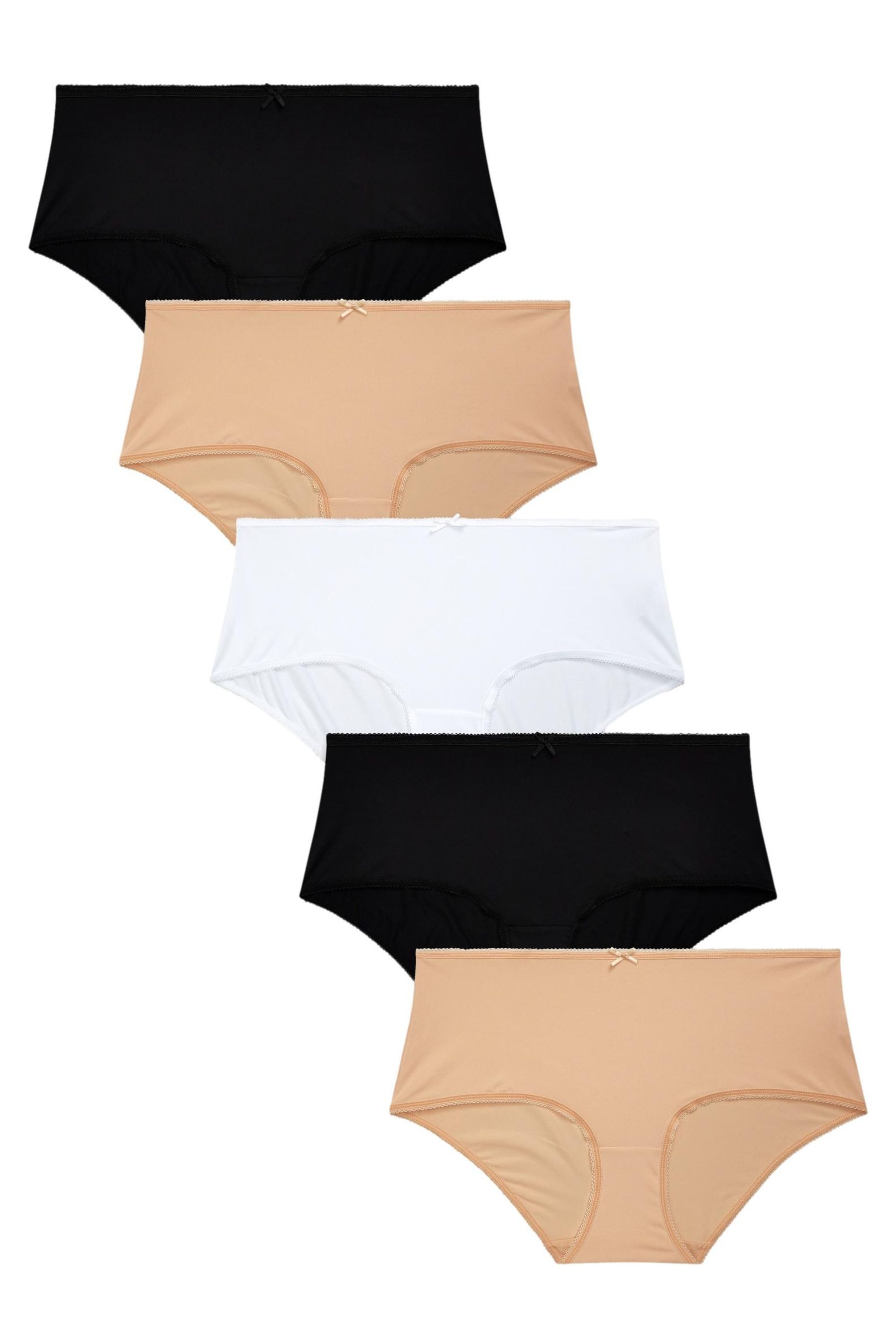 Next Midislip 5er-Pack Mikrofaser-Slips, Midi (5-St)