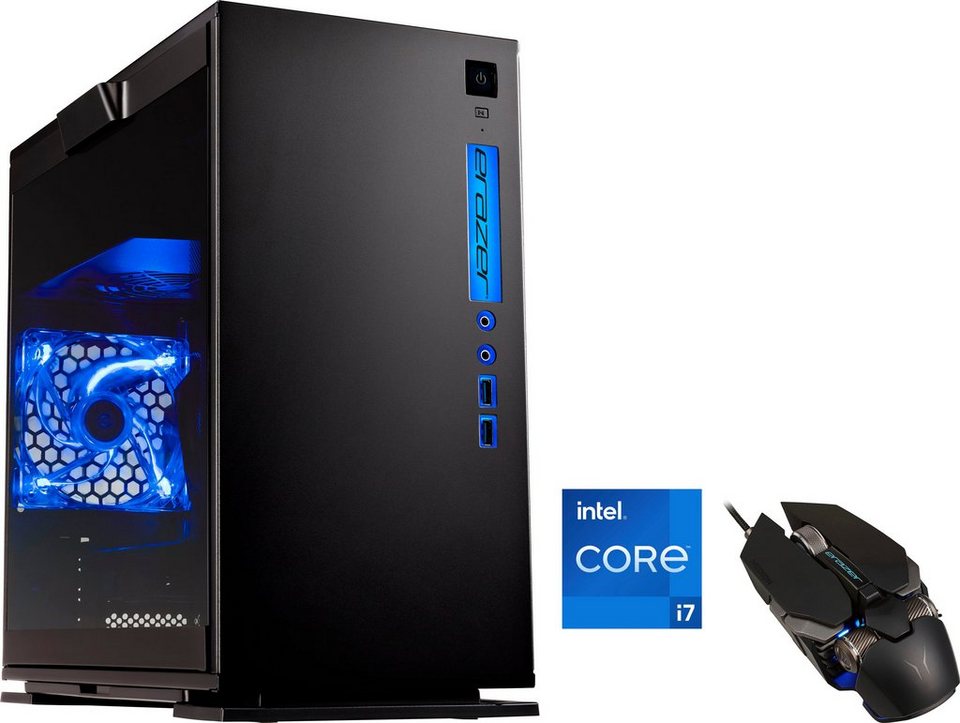 Medion® ERAZER® Engineer P10 Gaming-PC (Intel Core i7 12700F, GeForce RTX  3060 LHR, 16 GB RAM, 1000 GB SSD, Luftkühlung), Intel®Core™i7-12700F 2,1  GHz (Turbo-Boost bis 4,9 GHz)