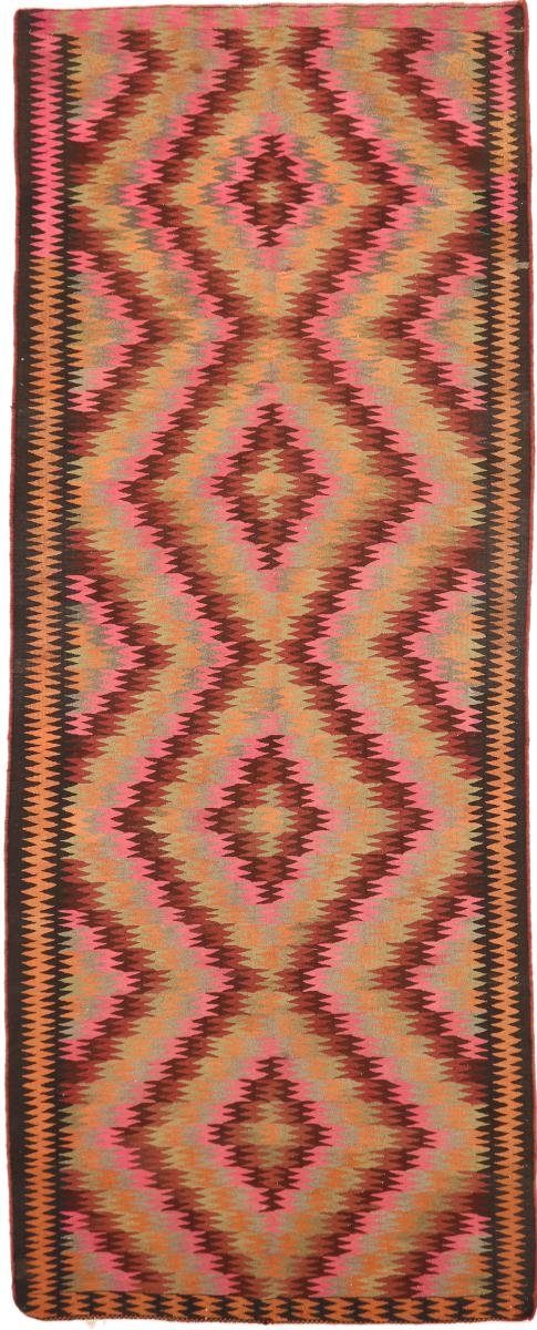 Orientteppich Kelim Fars Azerbaijan Antik 164x420 Handgewebter Orientteppich, Nain Trading, rechteckig, Höhe: 4 mm