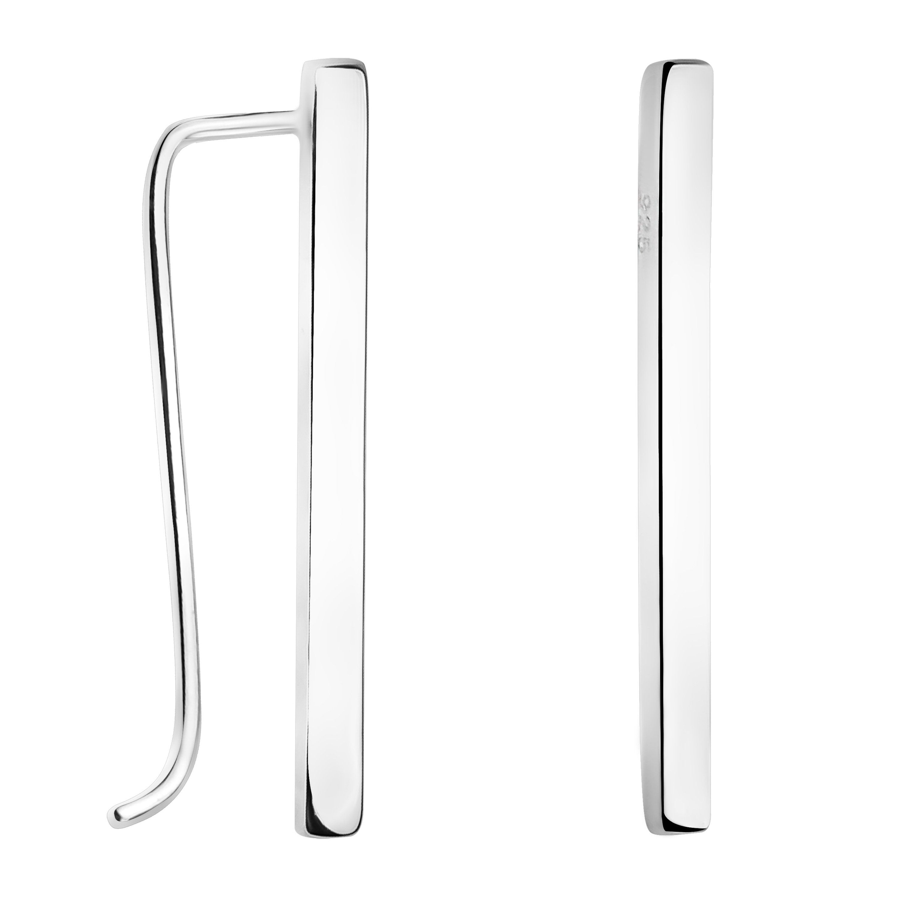Damenschmuck Ohrringe 925 Silber Stab-Ohrstecker – Vergoldet, Nickelfrei & In Geschenkbox