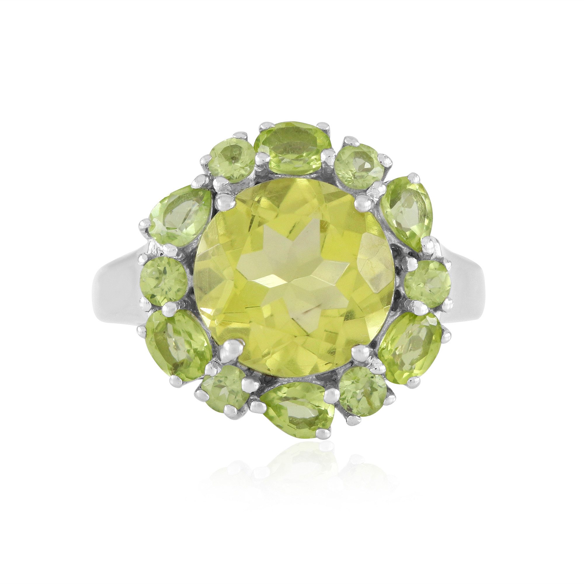 Cavill Silberring Ouro Verde Quarz-Ring aus Sterlingsilber (1-tlg)