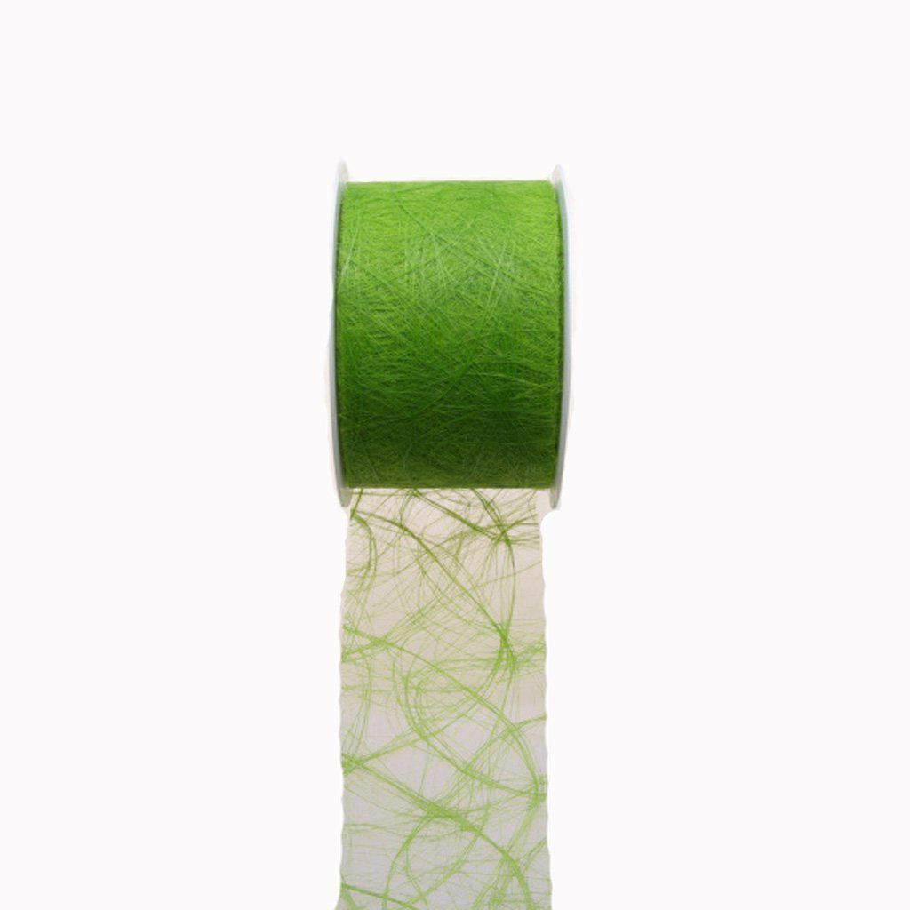 Meter R Sizoweb auf der Deko breit-50 Tischläufer AS Tischband-Hussenband-apfelgrün-7,9 cm