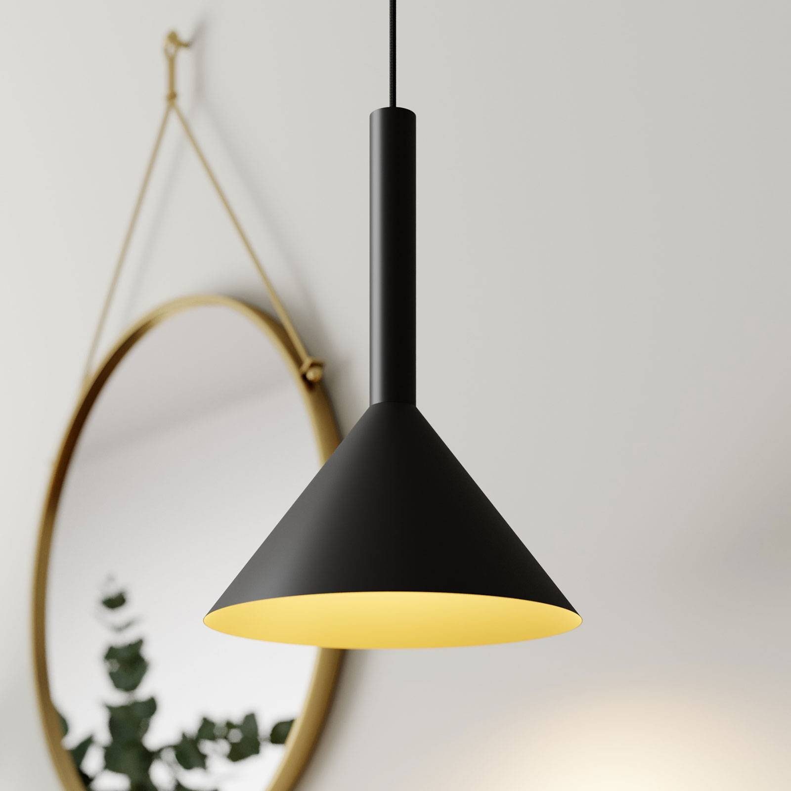 nicht 1 gold, Hängeleuchte Arcchio Deckenlampe Stahl, Tadej, E27, Schwarz, flammig, inklusive, Leuchtmittel dimmbar, Modern,