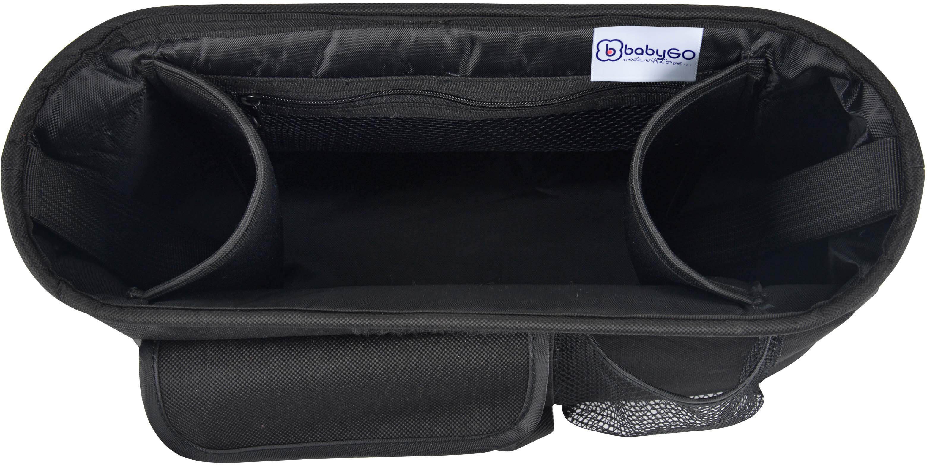 BabyGo Kinderwagen-Tasche Kinderwagen Organizer, für Kinderwagen, Sportwagen, Buggy