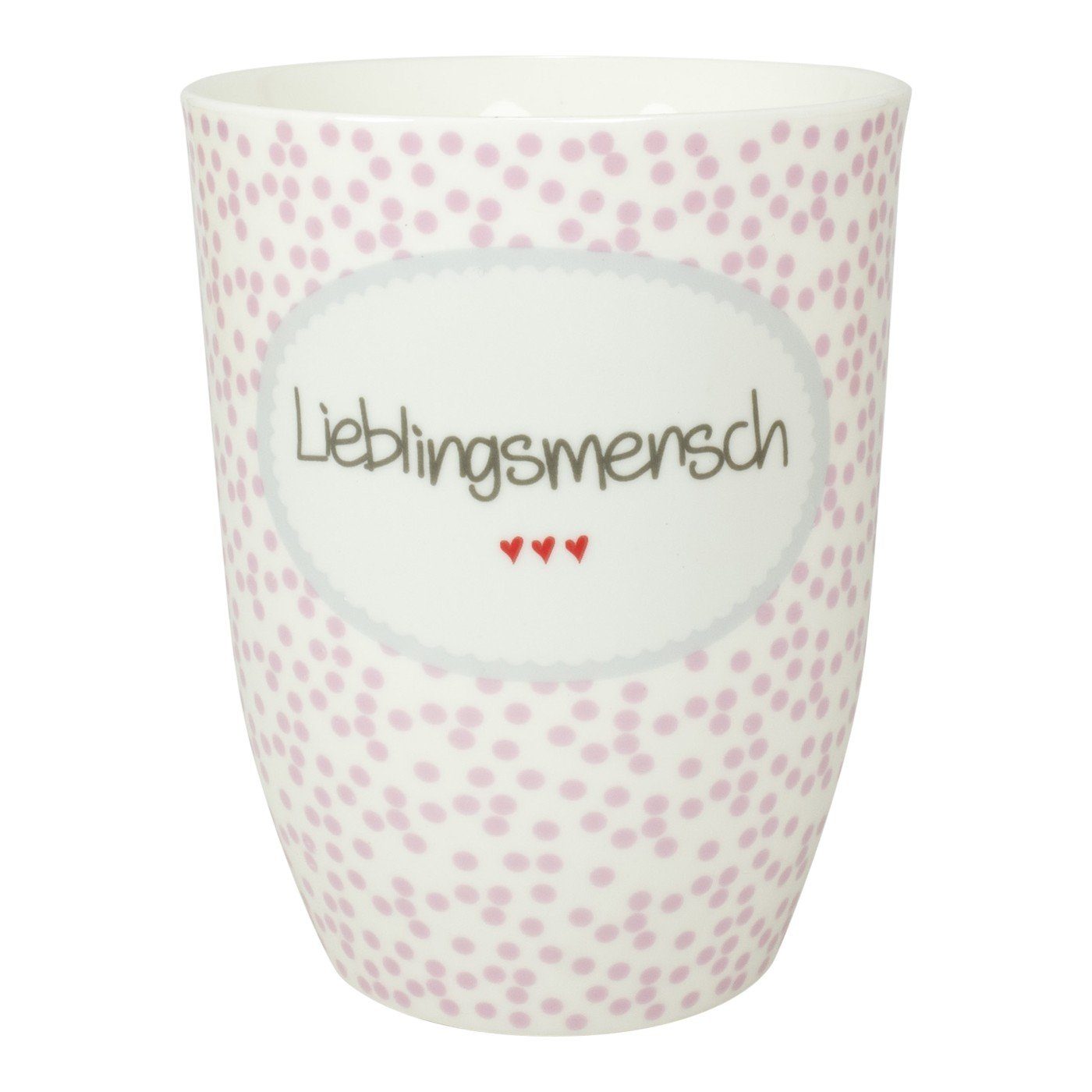 MEA LIVING Tasse MEA LIVING Henkelbecher 500 ml Spruch "Lieblingsmensch" Kaffee Tasse Becher Herz