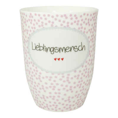 MEA LIVING Tasse MEA LIVING Henkelbecher 500 ml Spruch "Lieblingsmensch" Kaffee Tasse Кухлі Herz