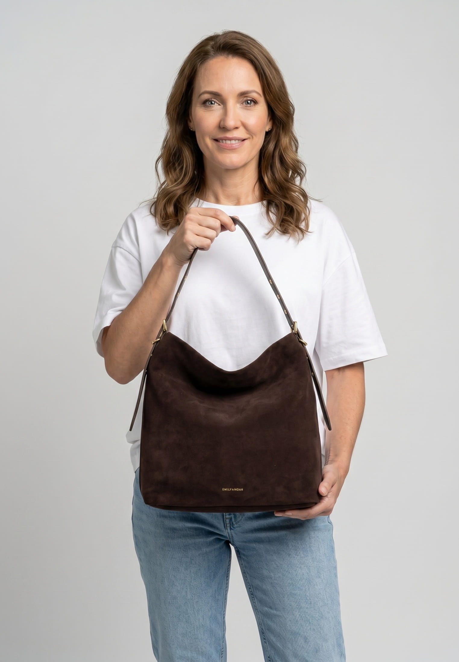 EMILY & NOAH Beuteltasche E&N Laren, Logo Patch