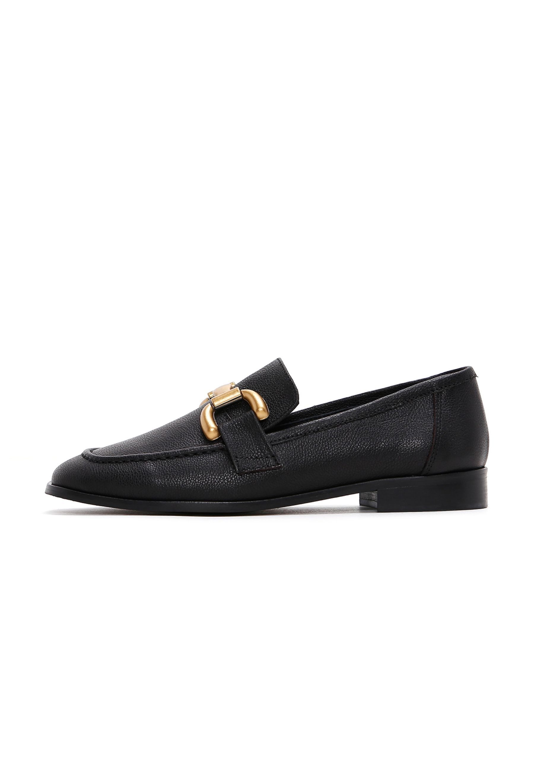 Derimod Loafer aus Leder Loafer Lederfutter, TPU Sohle, Absatz 2 cm
