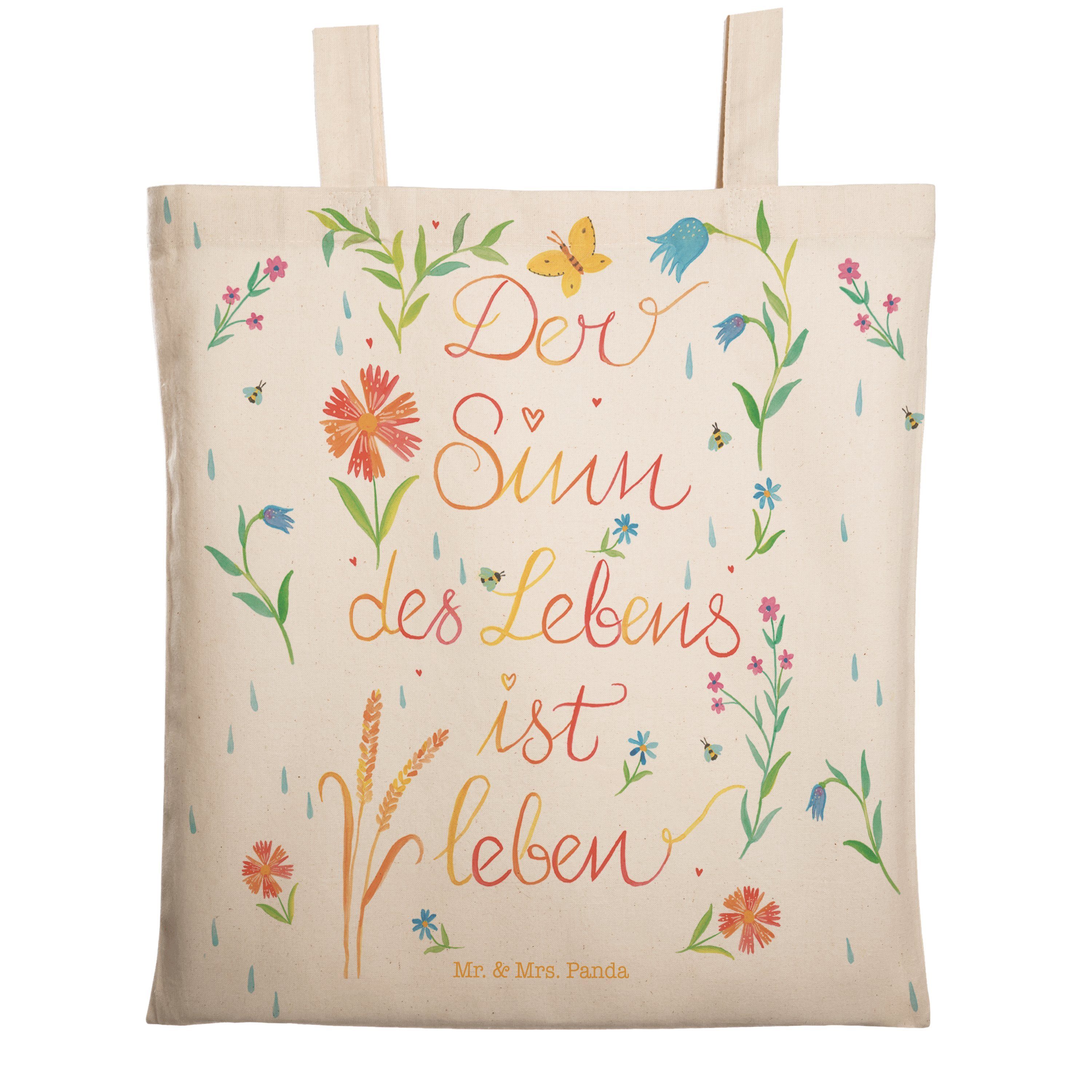 Mr. & Mrs. Panda Tragetasche »Sinn des Lebens Tasche, Beutel, Natur