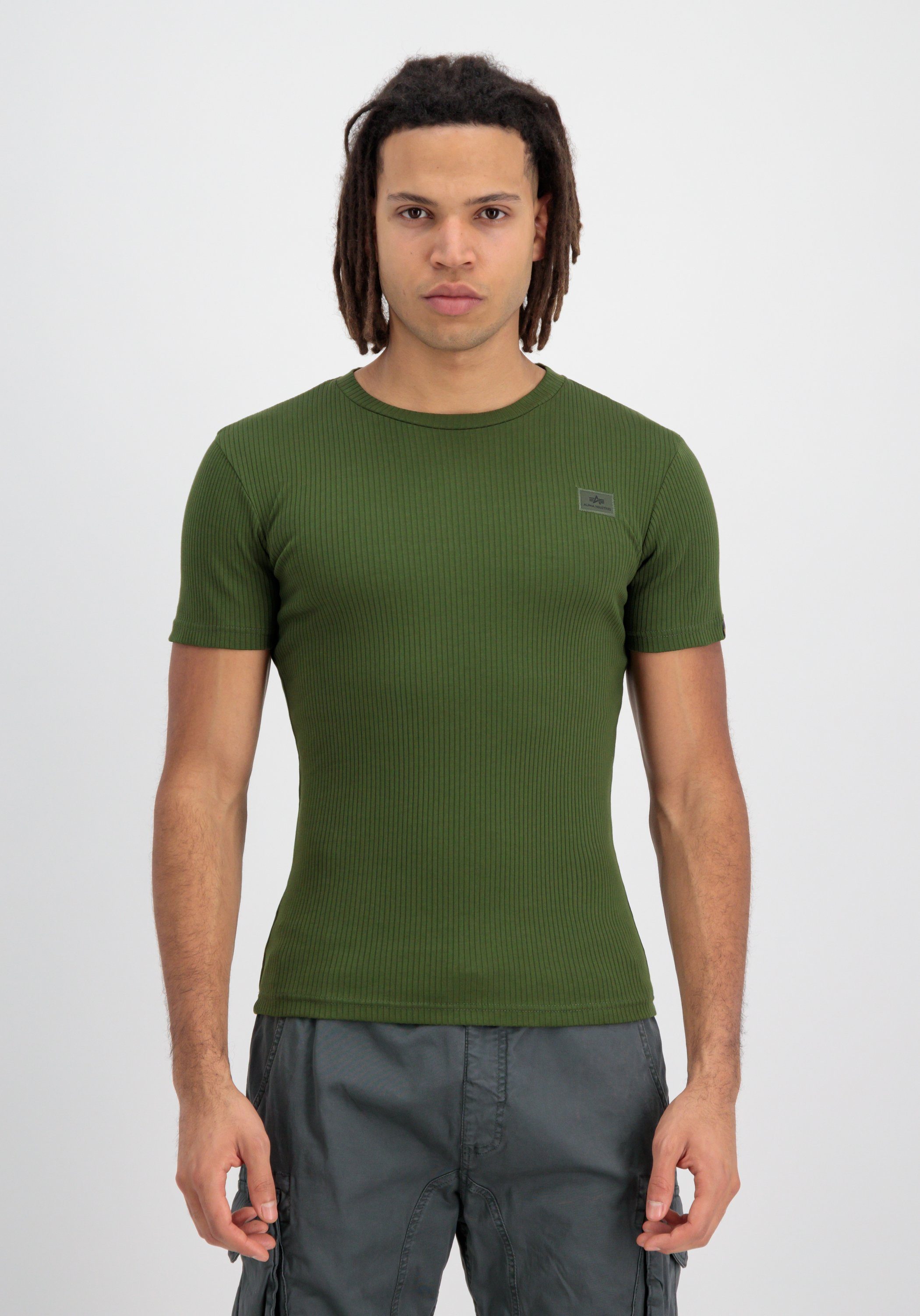 Alpha dark Men Rib T Industries X-Fit - T-Shirts T-Shirt Industries green Alpha