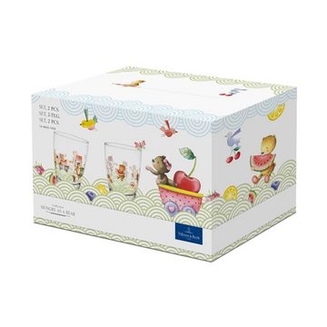 Villeroy & Boch Kinderbecher Hungry as a Bear Kindergläser 150 ml 2er Set, Glas