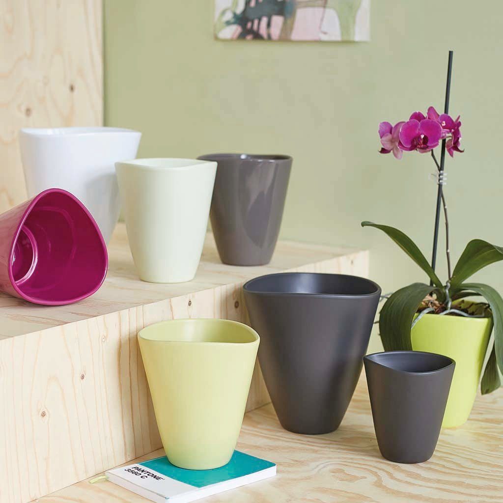 Keramik Orchideentopf, Übertopf verschiedenen aus Orchidee Merle Größen, Keramikübertopf in Annastore Blumenübertopf,
