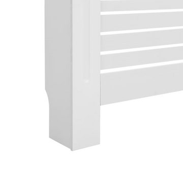 vidaXL Heizkörper-Wäschetrockner Heizkörperverkleidungen 2 Stk. Weiß 172×19×81,5 cm MDF