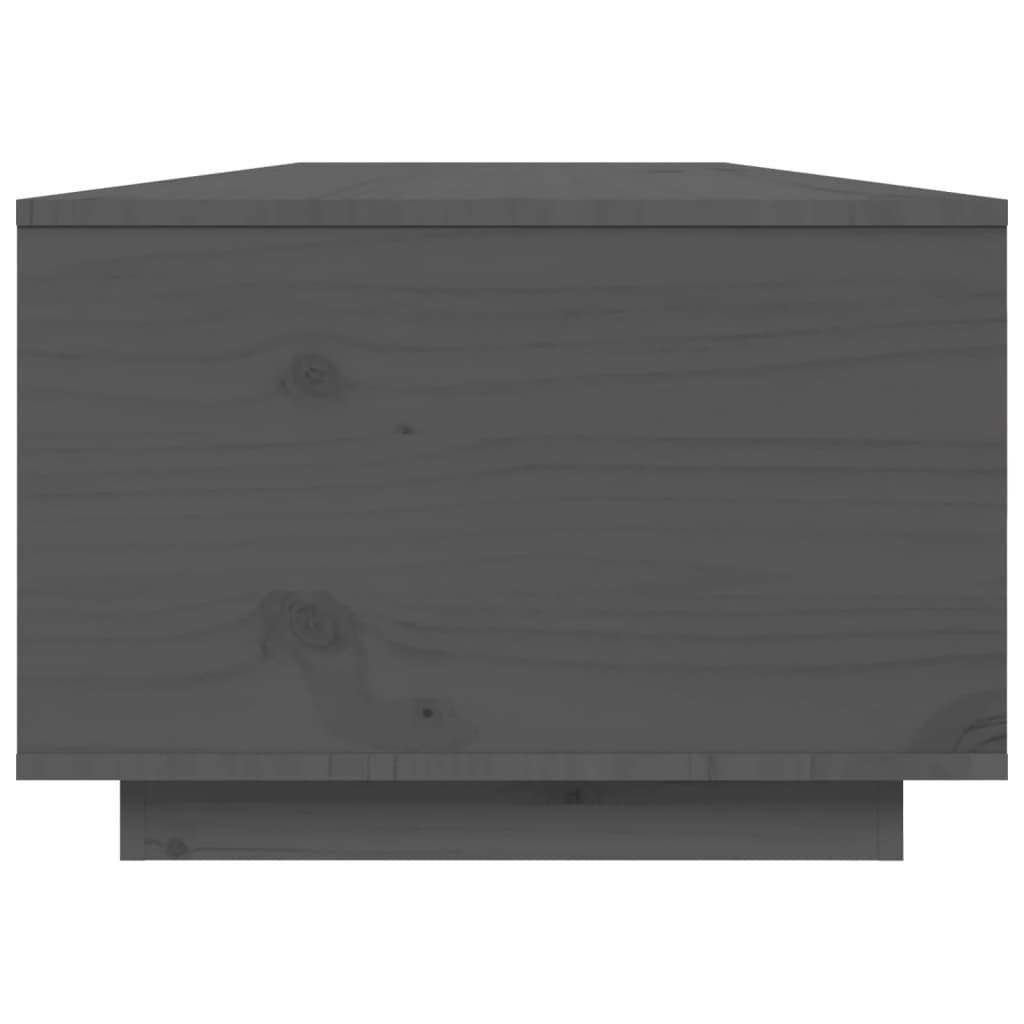 Massivholz cm | vidaXL Grau (1-St) Kiefer Grau Couchtisch 80x50x35,5 Couchtisch Grau