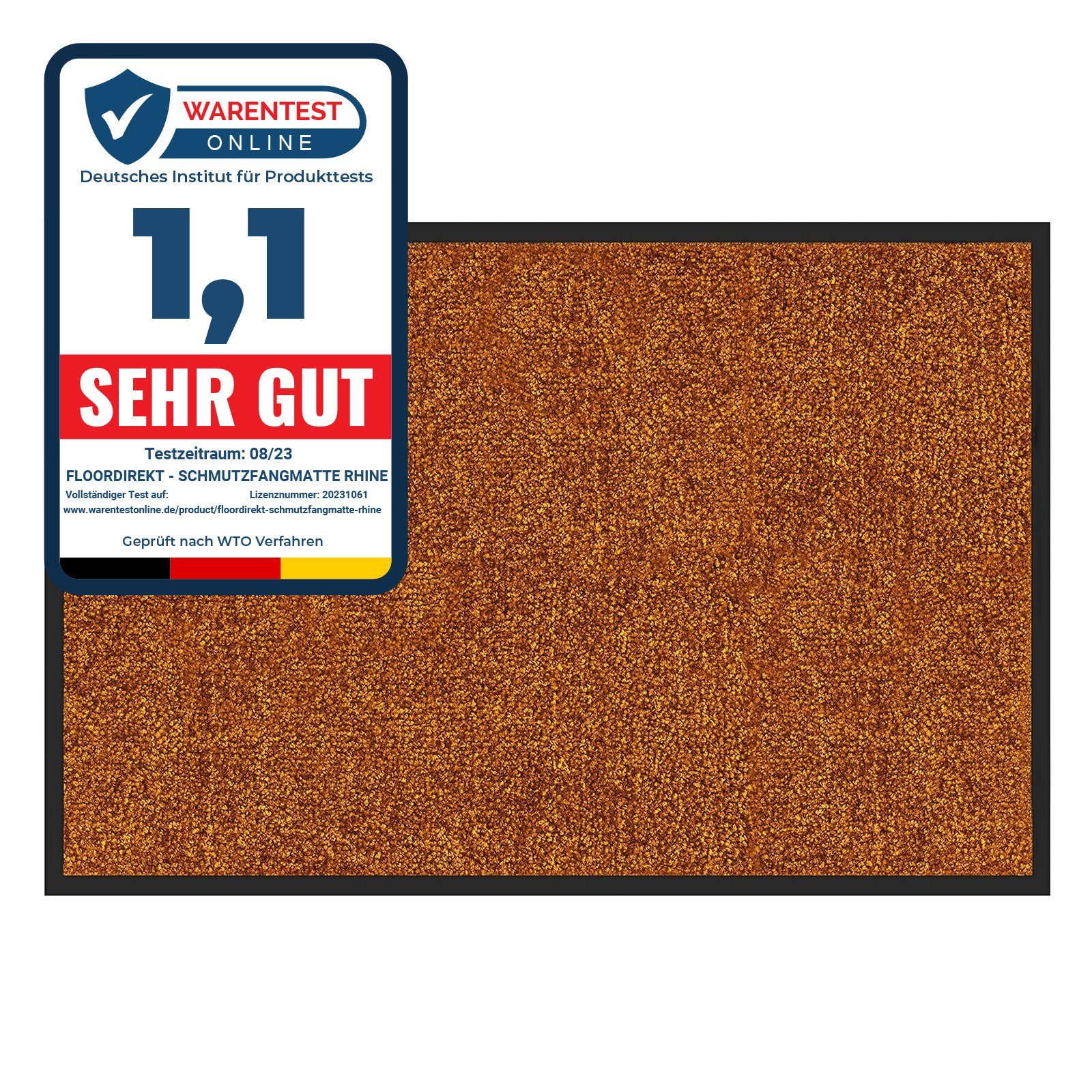 Karat Fußmatte Schmutzfangmatte Maly, verschiedene Größen & Farben, rechteckig, Höhe: 6 mm