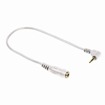 Hama Klinken-Adapter Klinken-Kabel 2,5mm auf 3,5mm Audio-Kabel, 2,5-mm-Klinke, 3,5mm Klinke (6 cm), 2,5mm Klinken-Stecker zu 3,5mm Buchse Kupplung Headset Audio-Adapter