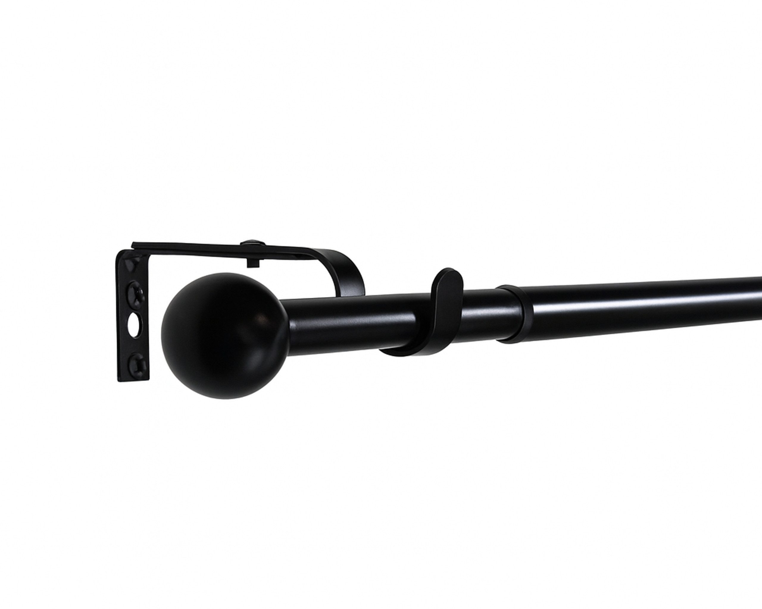 Deco-Raum Gardinenstange Flexa Stilgarnitur Set ausziehbar, Ø 19 mm, 1-läufig, ausziehbar, Wandmontage, verschraubt, Metall, perfekt für Dekoschals Gardinen
