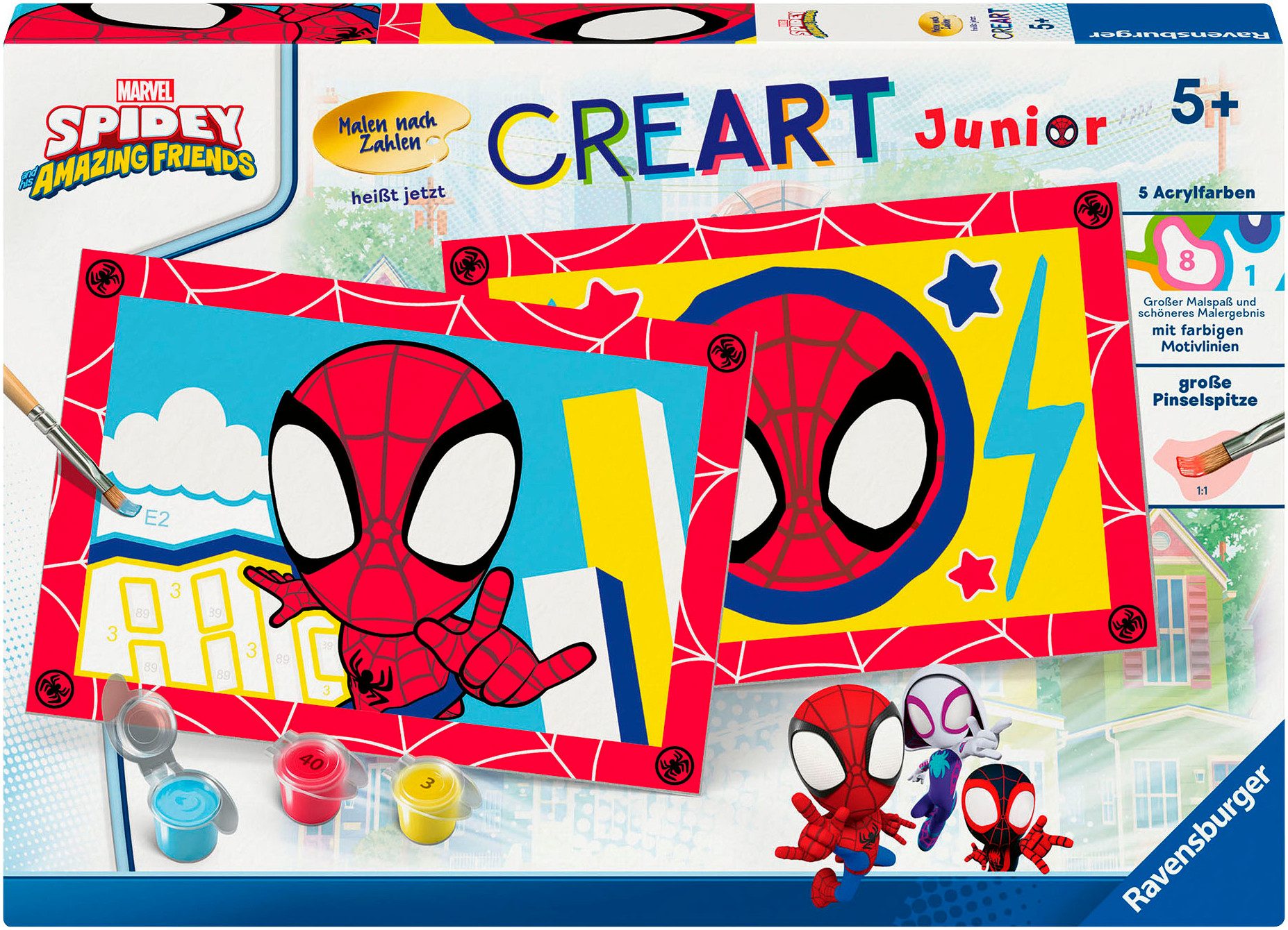 Ravensburger Раскрась по номерам CreArt, Spidey, Made in Europe