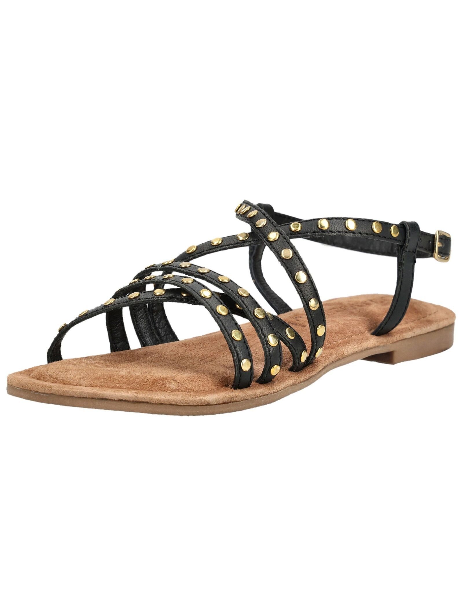 Lazamani Lazamani Sandalen Leder/Textil Riemchensandale