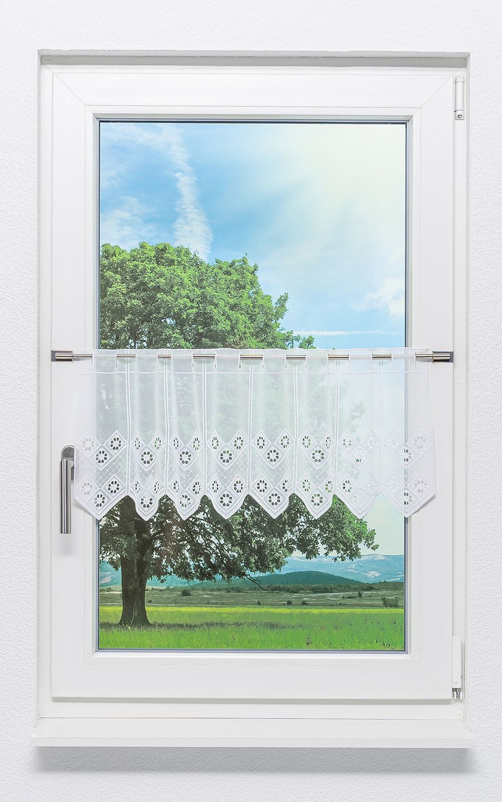 LYSEL® Scheibengardine Rautendesign, (1 St), transparent, günstig online kaufen