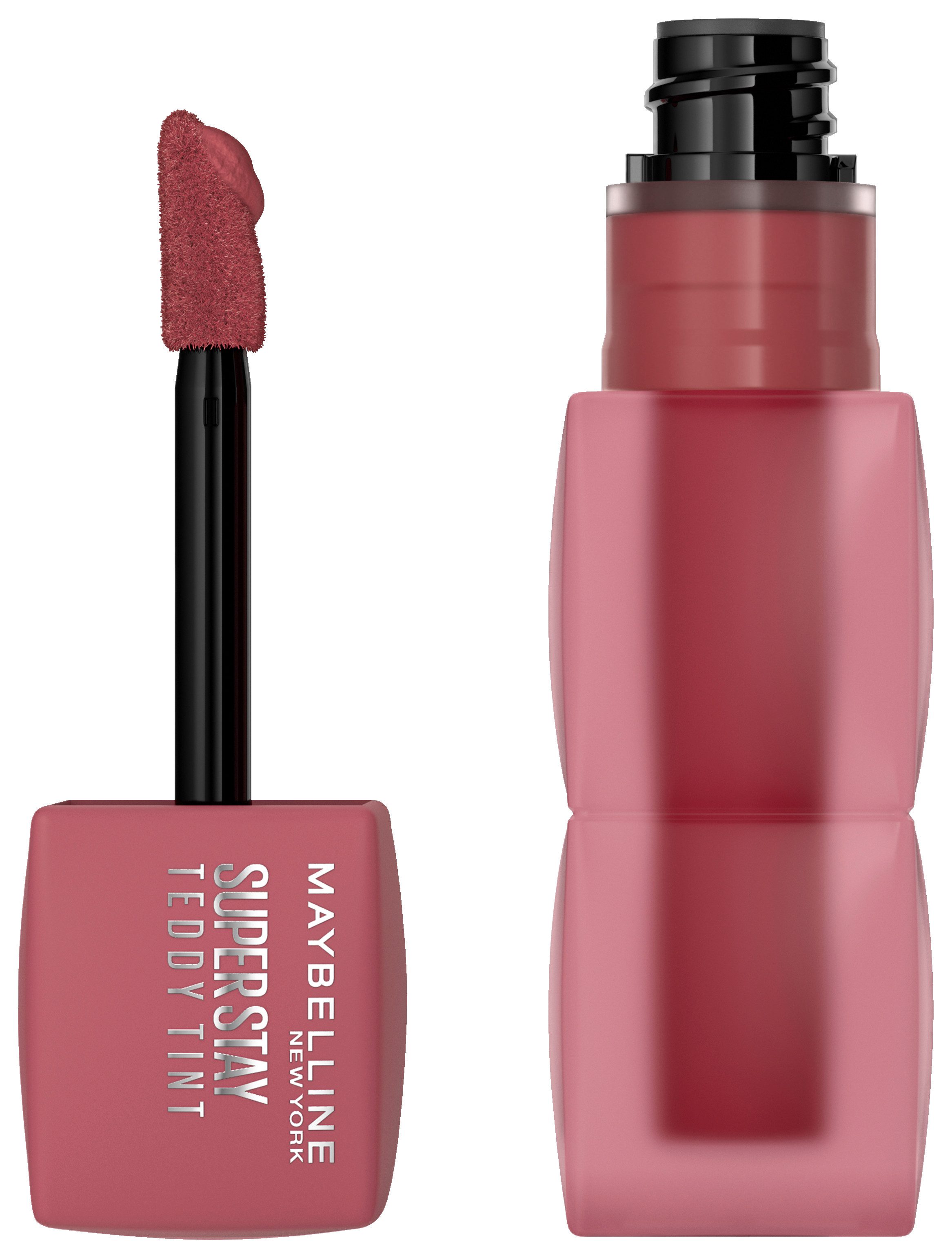 MAYBELLINE NEW YORK Lippenstift SUPER STAY TEDDY TINT LIPPENSTIFT, mit weichem Teddy-Applikator