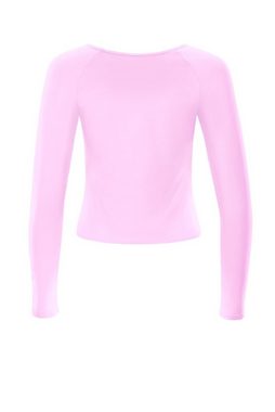 Winshape Langarmshirt Cropped Functional Light and Soft Overlap-Applikation